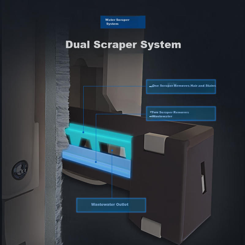 Baijiahaoshi Hands-Free Flat Mop, 33cm Wide, 136cm Long, 4 Mop Pads, Household S...