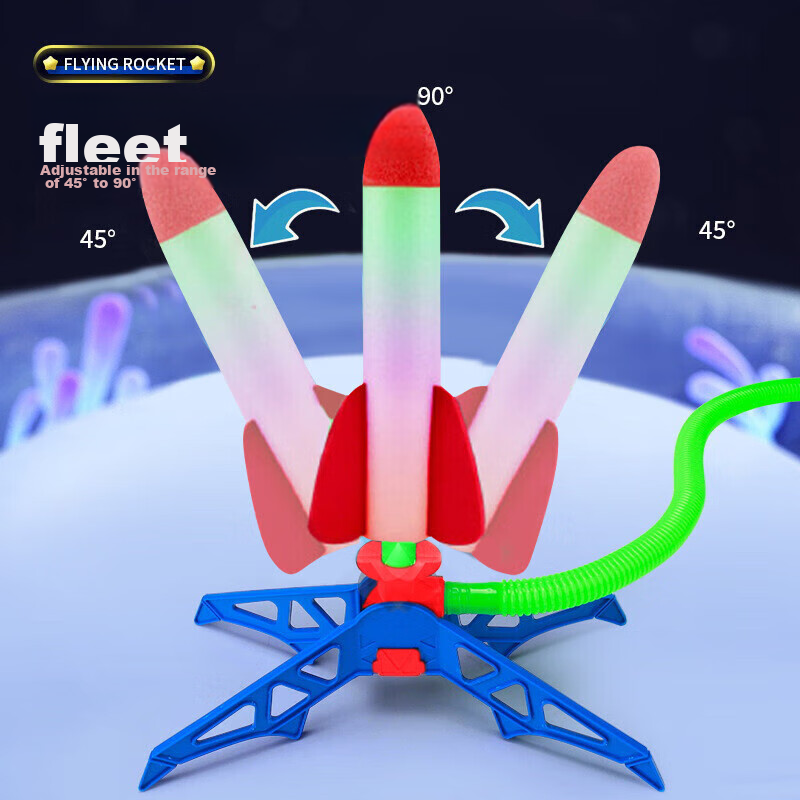 Dad Mom Rocket Launcher Toy, Children's Outdoor Toy, Flying Rocket Launcher, Foo...