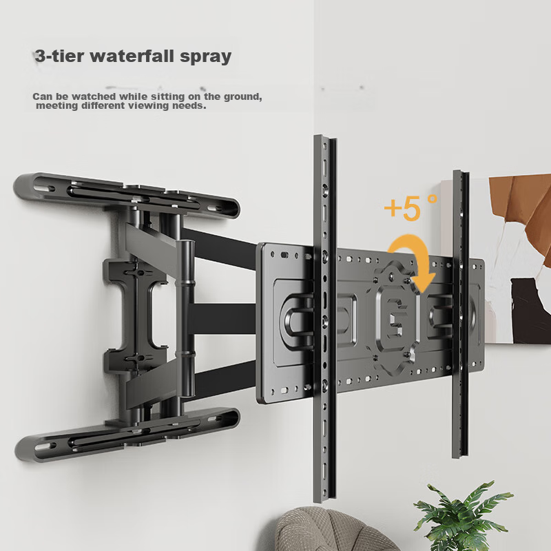 Beishi 40-85 Inch TV Wall Mount, Extendable Rotating Bracket, Wall-Mounted Folda...