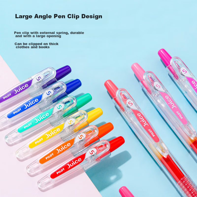 PILOT JUICE Gel Pen, Colorful Neutral Pen, 0.38mm, Retractable, Stationery, Stud...