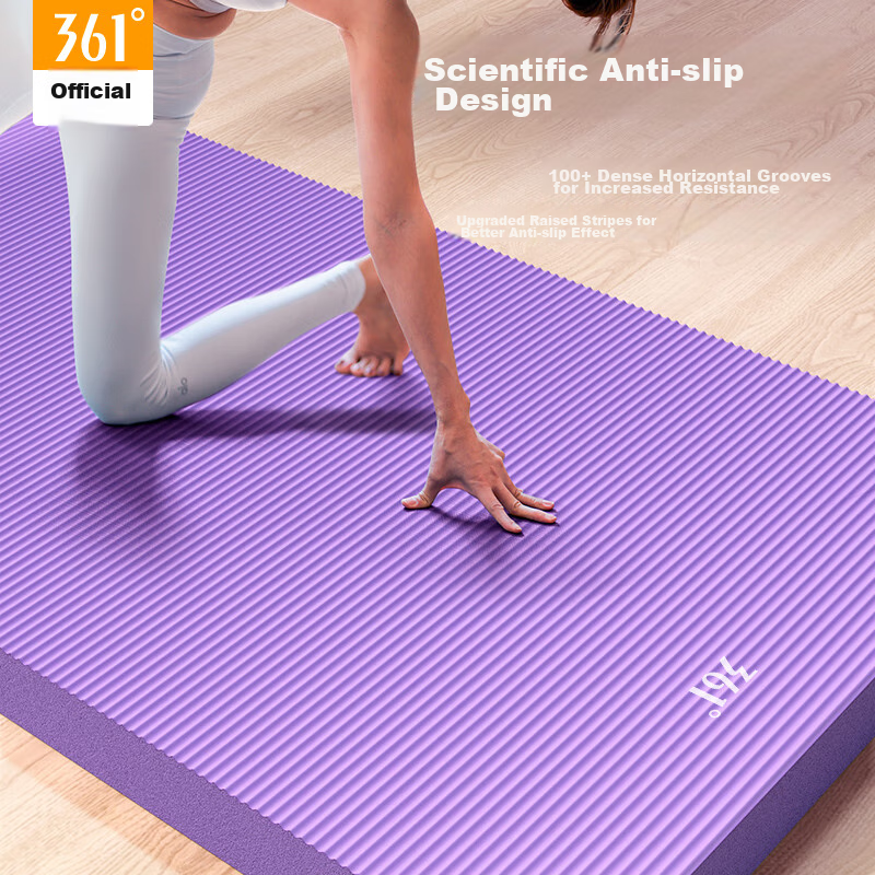 361° Thick Yoga Mat, Fitness Mat for Home Use, Non-Slip, Shock-Absorbing, Quiet,...