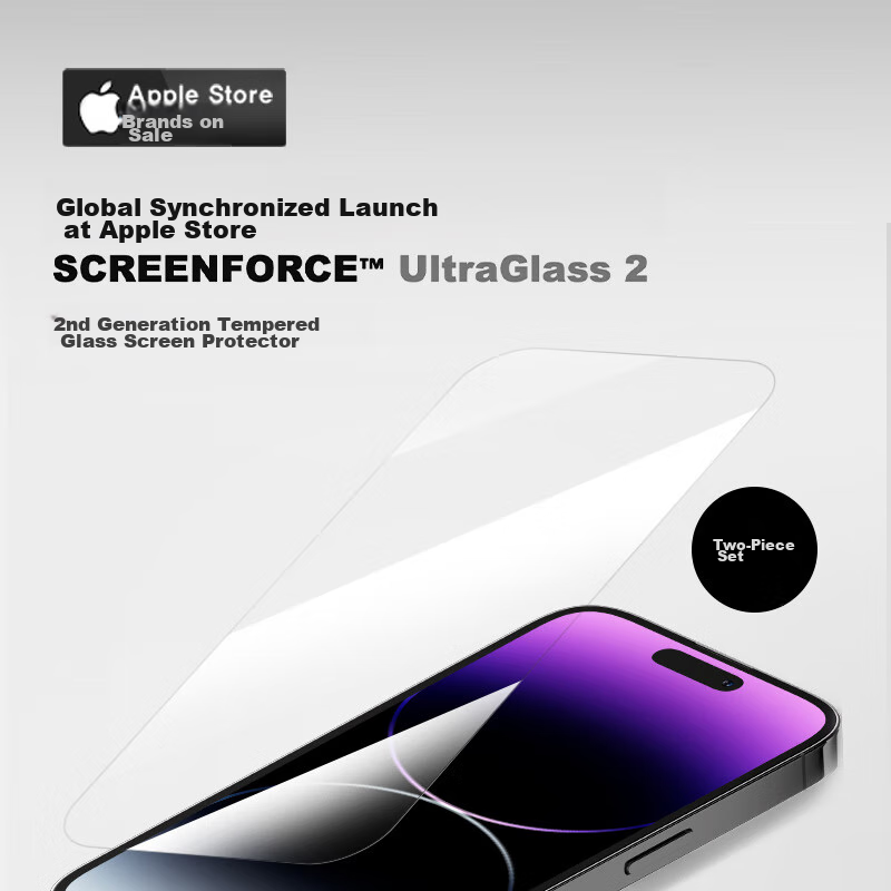 Belkin IPhone 16 Tempered Glass Screen Protector, IPhone 16/15 Screen Film, IPho...