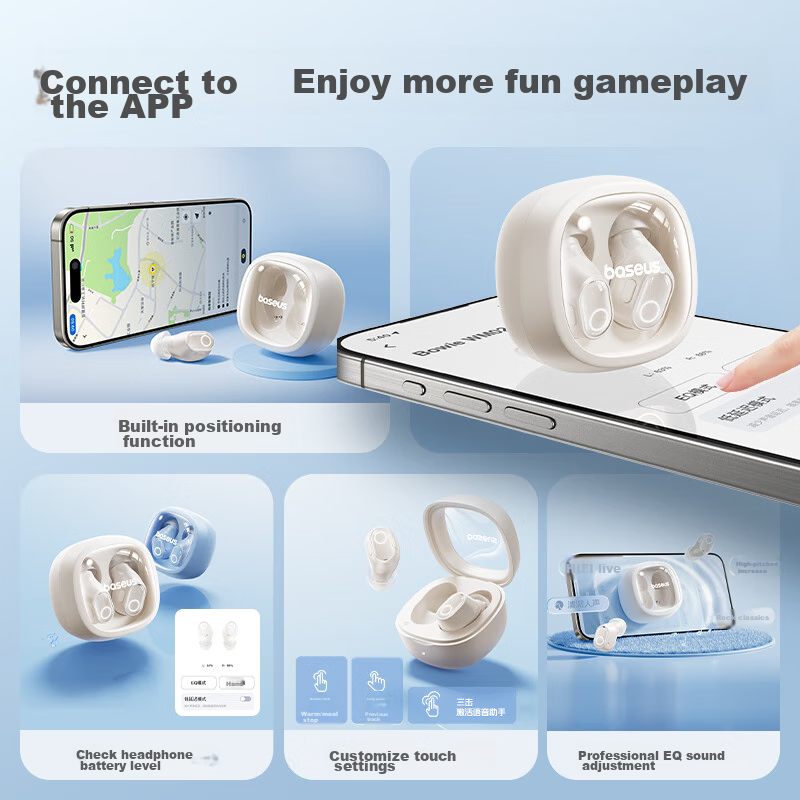 Baseus WM02 True Wireless Bluetooth Earbuds, Wireless Earphones, Music And Call...