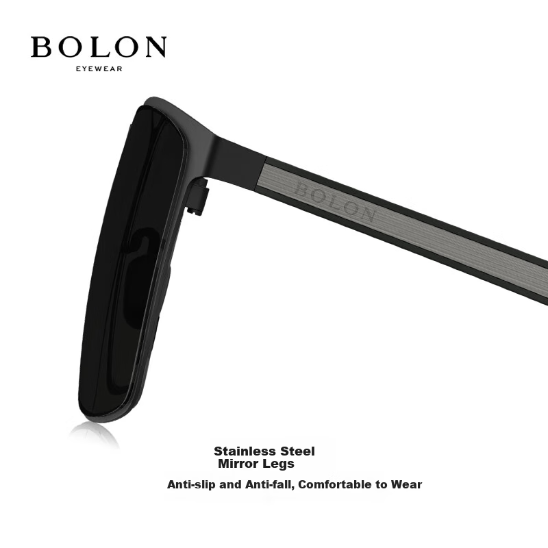 BOLON Square Large Frame Polarized Sunglasses for Men, UV Protection, Driving, F...