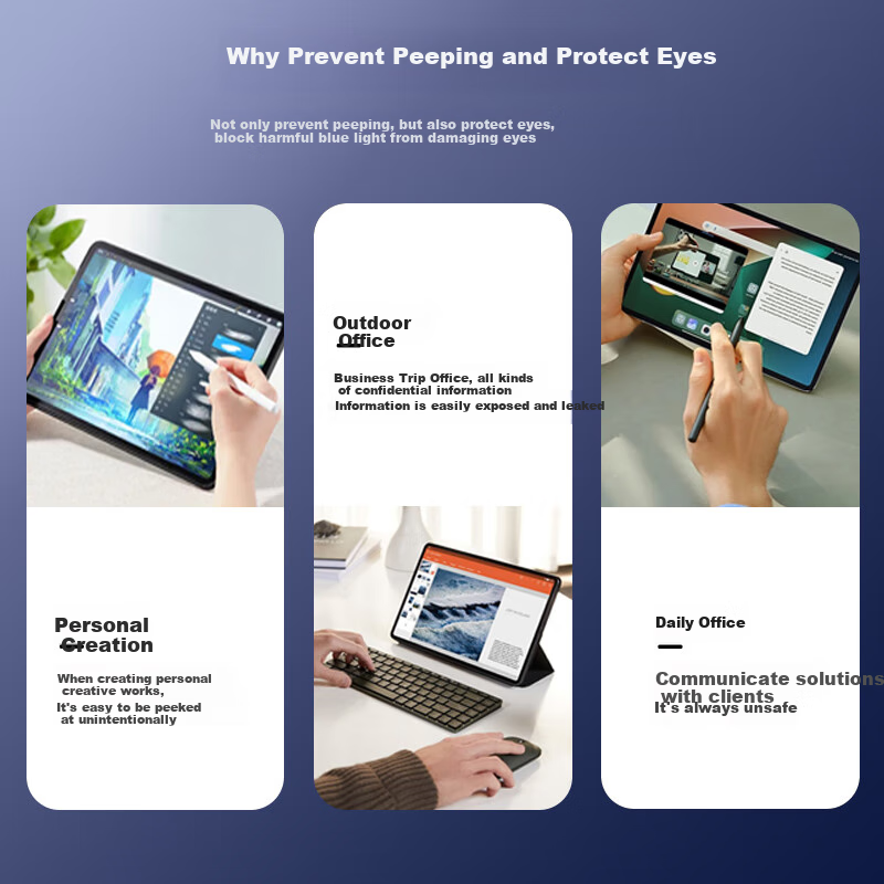 BOSQING Tempered Glass Screen Protector for Huawei MatePad SE 11, 360 Degree Pri...