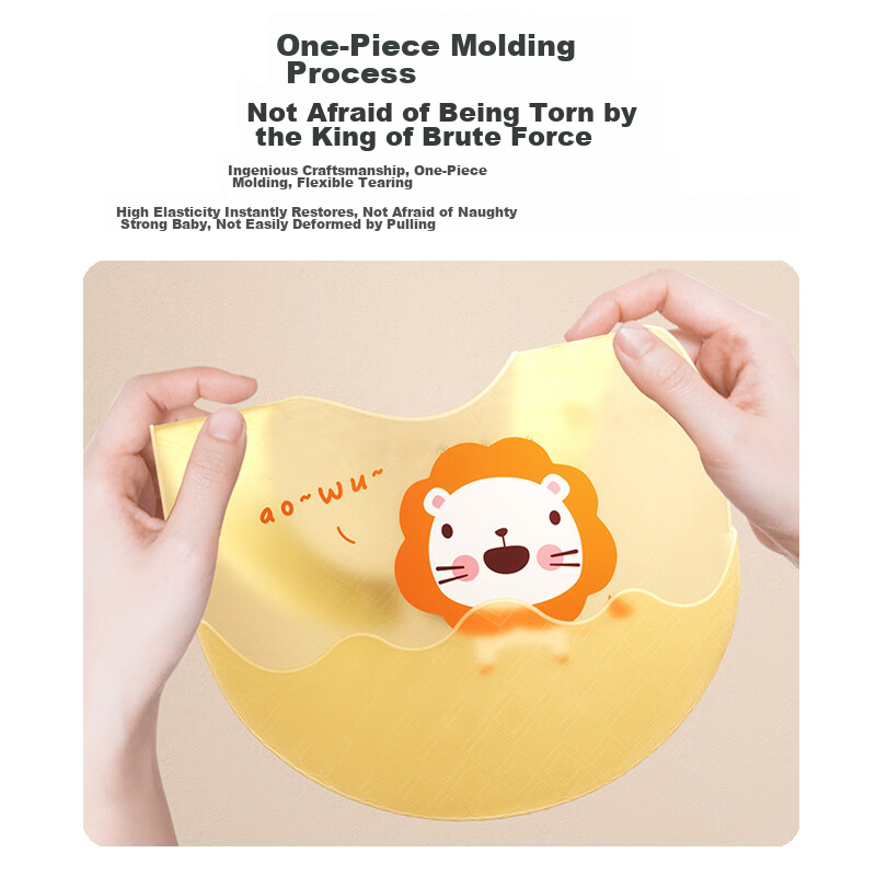 Baoshi Bib, Baby Feeding Bib, Children's Apron, 3D Seamless Silicone Bib, Little...