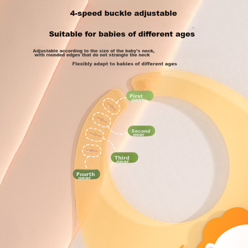 Baoshi Bib, Baby Feeding Bib, Children's Apron, 3D Seamless Silicone Bib, Little...