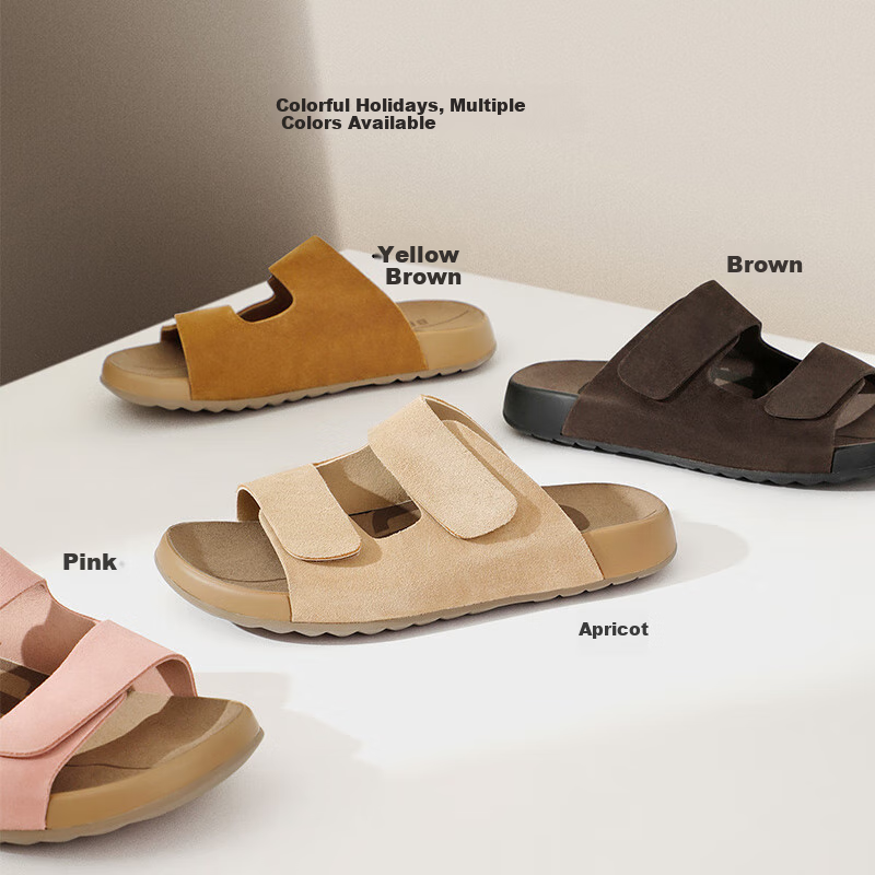 Belle Zhou Yutong Yang Di Same Style Toast Drag Women's Thick-soled Outdoor Buck...