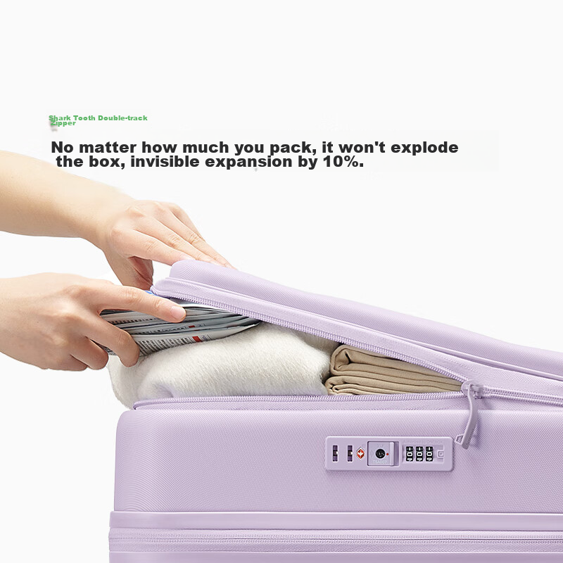 Bulaimei Large Capacity Side-Opening Suitcase for Women And Men, Business Trolle...