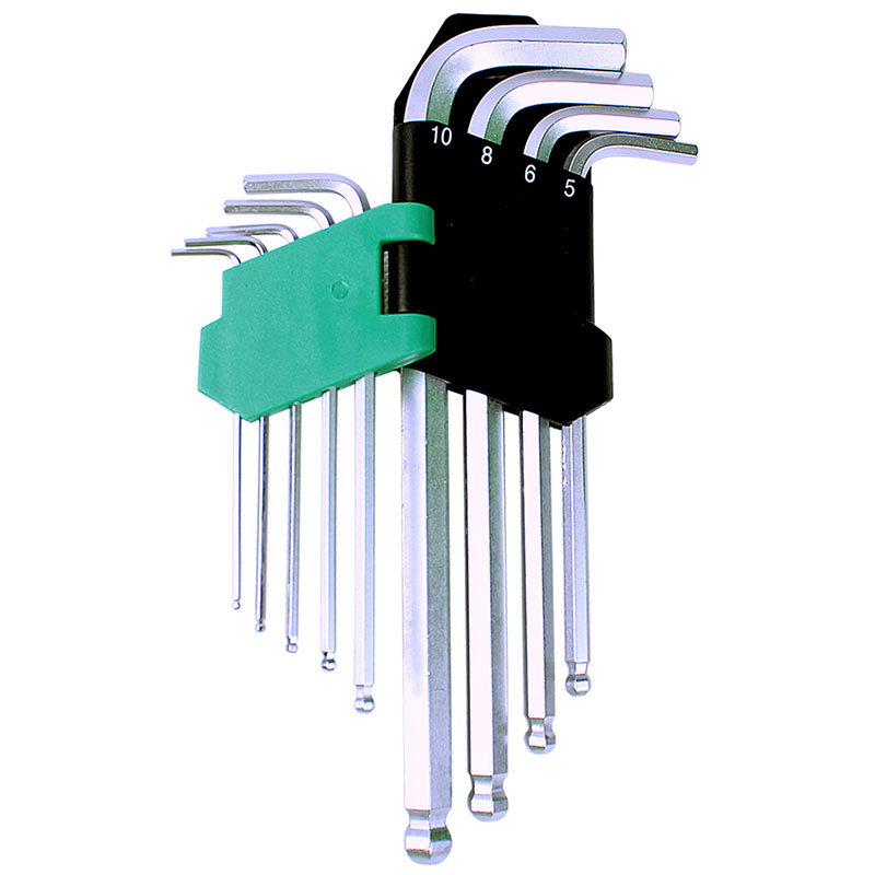 Pro'skit HW-229B 9-Piece Long Ball-End Hex Key Set