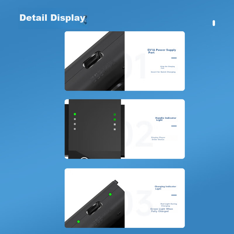 BIAZE Switch Game Controller Charger, NS PRO Controller Charging Grip/Joy-Con Ga...