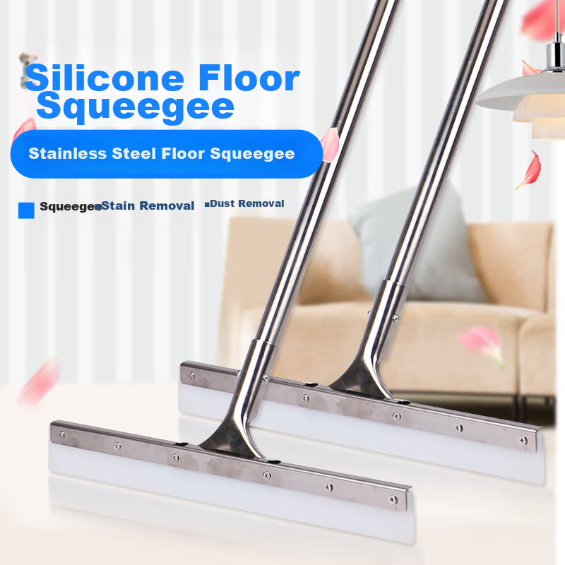 Aoida Floor Scraper, 40cm Large Silicone Mop for Home Use, Bathroom Floor Scrape...