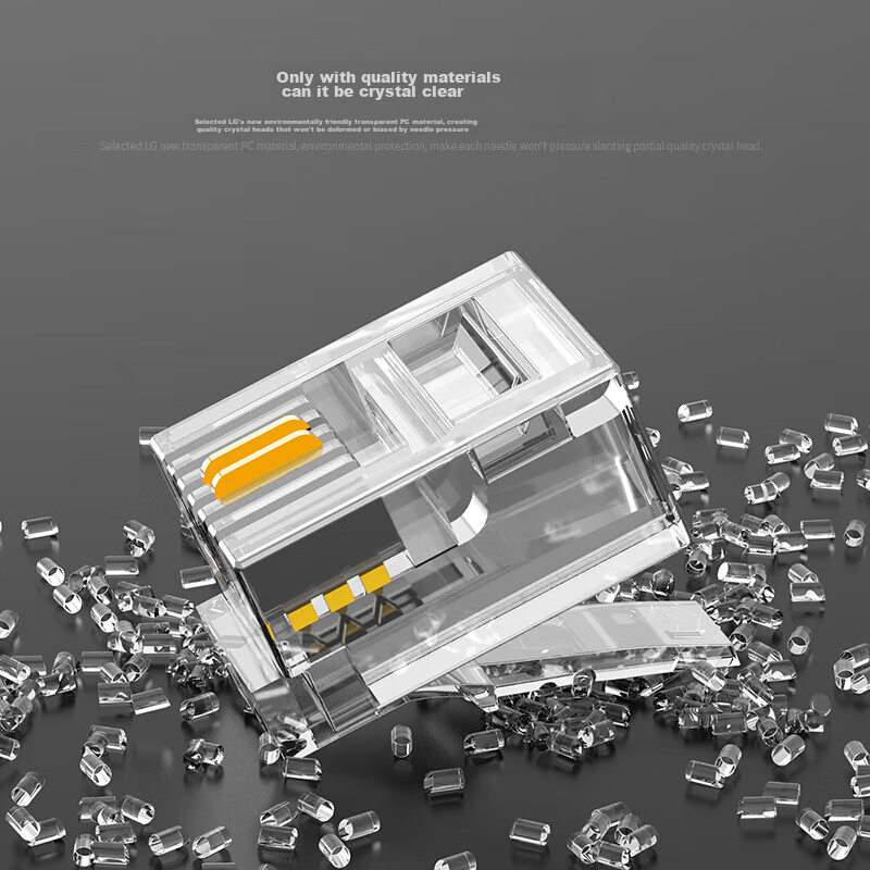 Biaze Telephone Crystal Head, 6P2C 2-Core Telephone Line Connector, RJ11 Voice T...