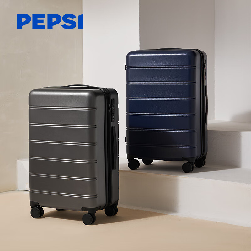 PEPSI 24-Inch Expandable Suitcase with Spinner Wheels and TSA Lock, Large Capaci...