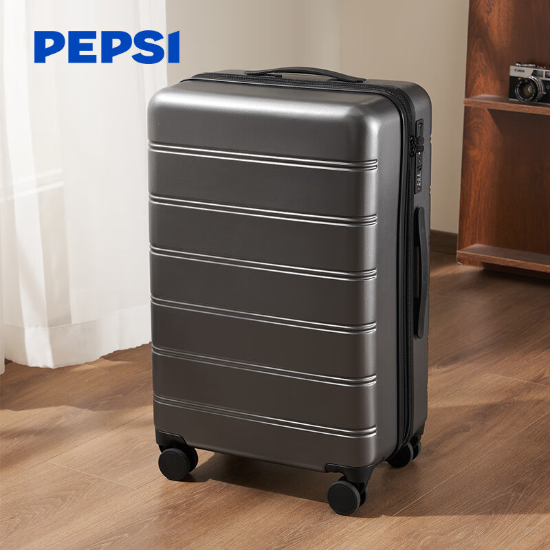 PEPSI 24-Inch Expandable Suitcase with Spinner Wheels and TSA Lock, Large Capaci...