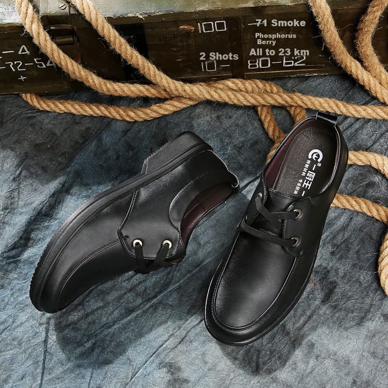 ChuWang Chef Shoes Hotel Kitchen Special Work Shoes Water-Resistant Anti-Slip Le...