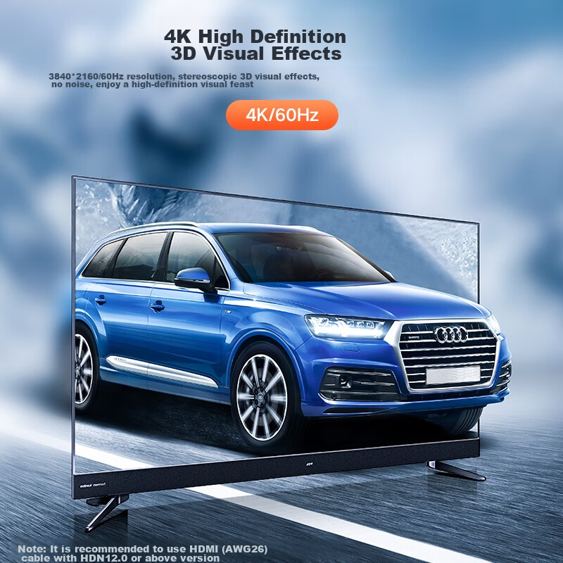 Biaze HDMI Switcher 3-In 2.0 Version, 3-In 4K 60Hz Screen Splitter with Remote C...