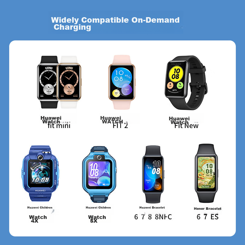 BIAZE Compatible Charging Cable for Huawei Band 8/9/7/NFC/Charger, FIT2/3 Childr...