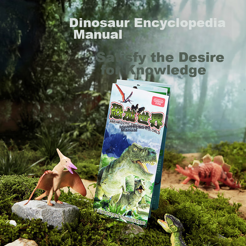 Beinshi Children's Dinosaur Model Toy Set, Soft Rubber Realistic Dinosaurs, 20-P...