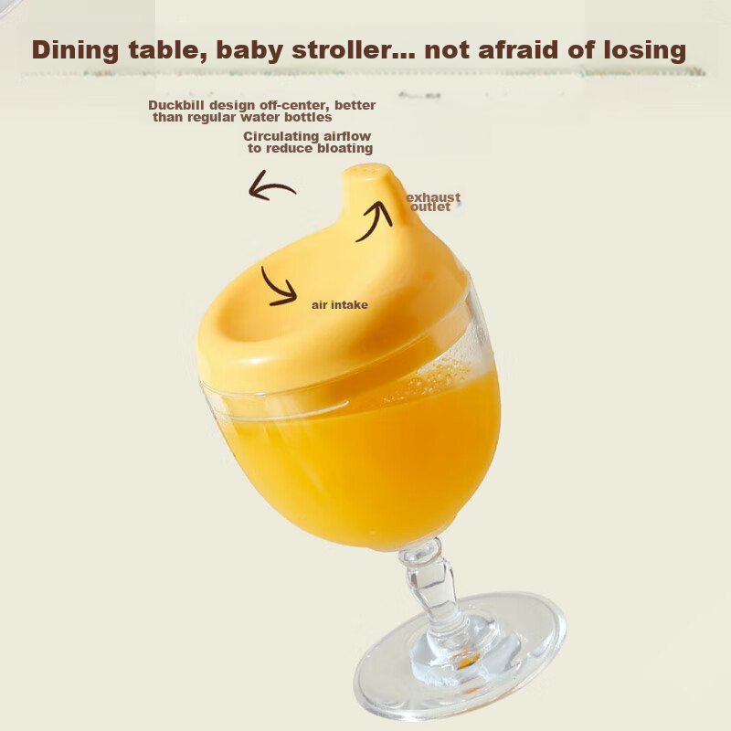 Baoshi Children's Water Cup, Training Cup, Duck-Billed Cup, Tall Cup, Elementary...