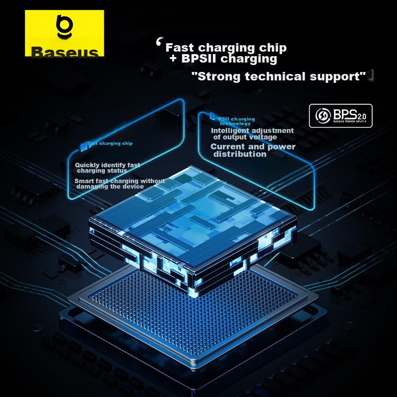 Baseus Apple 15 Type-C Data Cable, 2-In Fast Charging 100W Dual-Head Charging Ca...