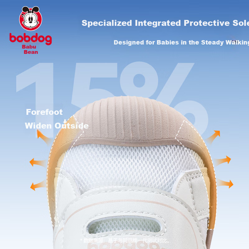 Babu Bean Baby Walking Shoes Boys Spring New Functional Shoes Breathable Soft Bo...