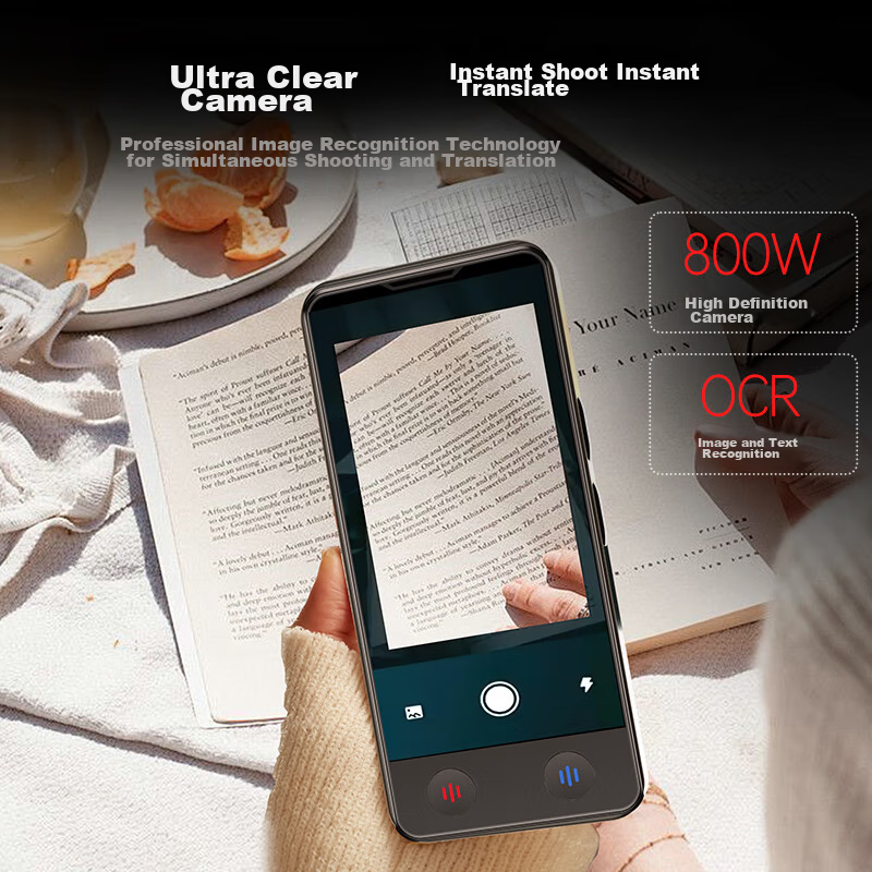 Aigo Real-Time Translation Device, Multi-Language Offline Interpretation, Photo...