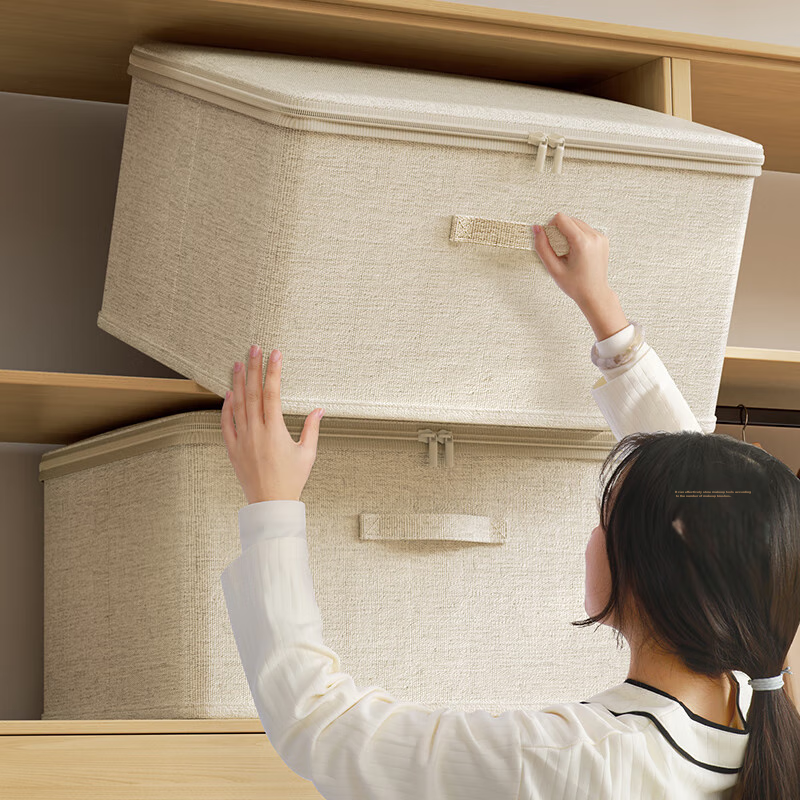 Bangni Meijia Storage Box, Washable Clothes Organizer, Large Capacity Storage Co...