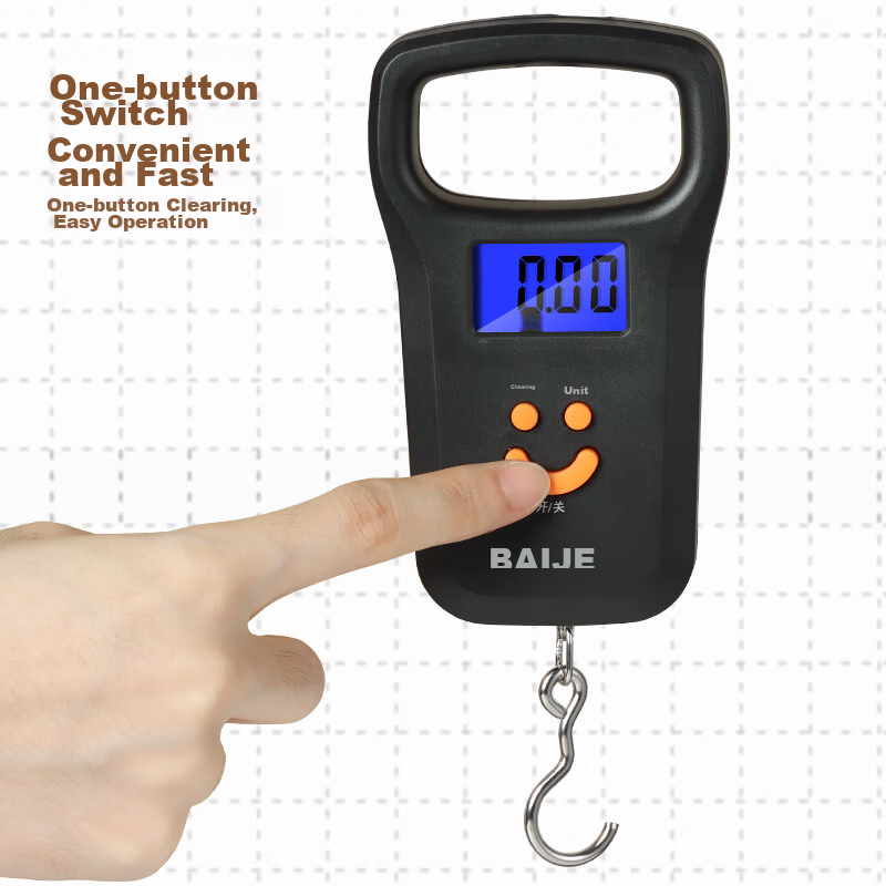 Baijie Handheld Electronic Scale, Portable Spring Scale, Hook Scale, Small Hangi...