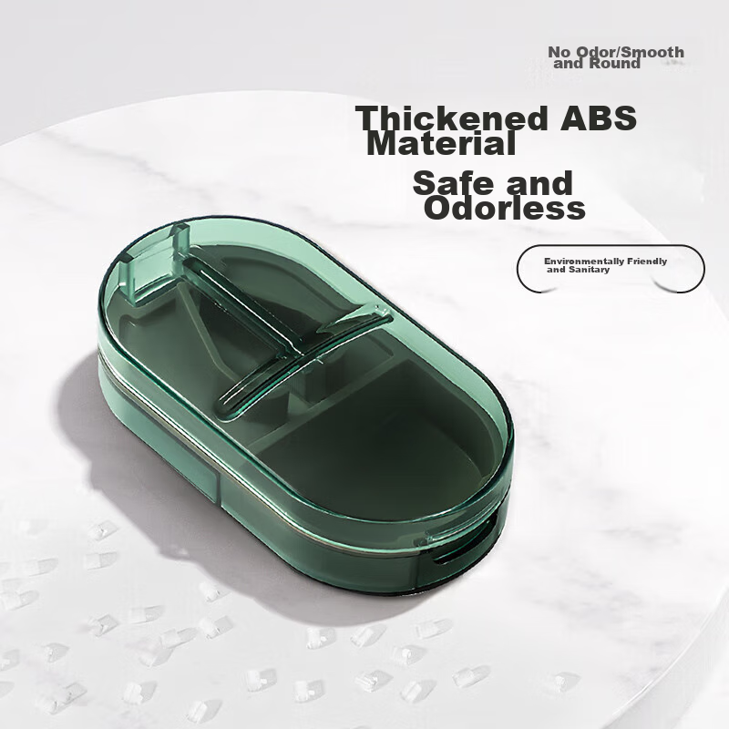 Baicaoyuan Pill Cutter, Pill Splitter, One-To And One-Quarter Pill Box, Portable...