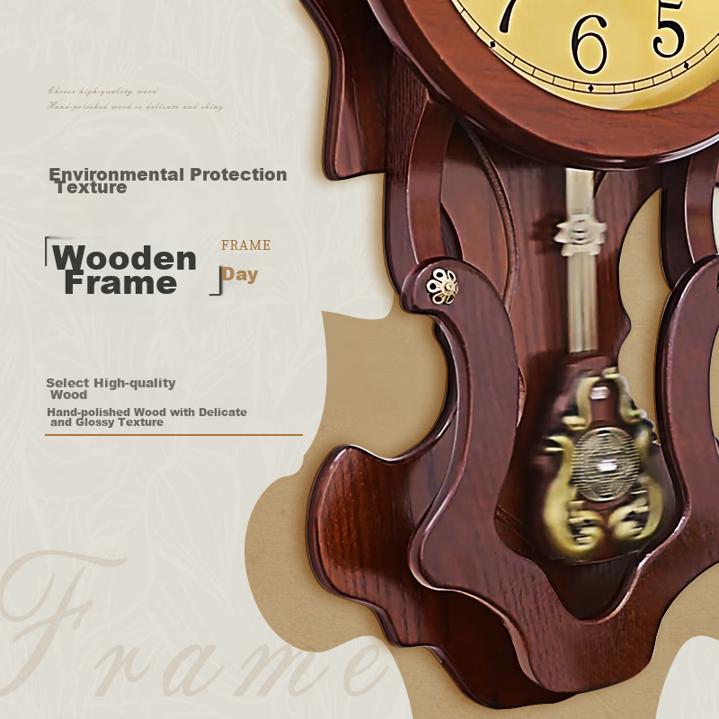 Polaris Wall Clock, Creative Quartz Clock for Living Room, Vintage Clock for Bed...