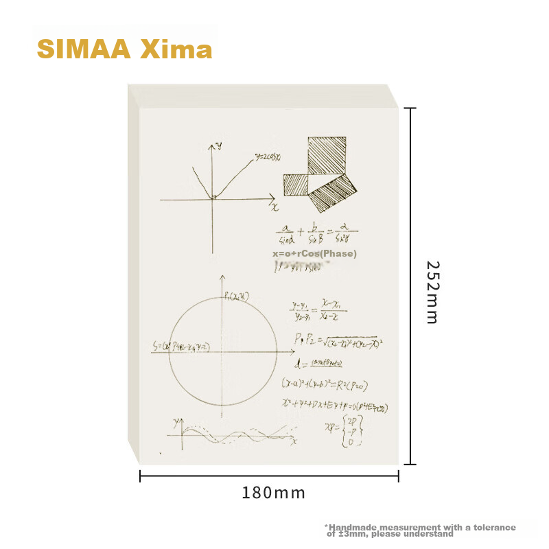 [Back to School Essential] SIMAA B5 Draft Paper, Blank Thick Eye-Protecting Draf...
