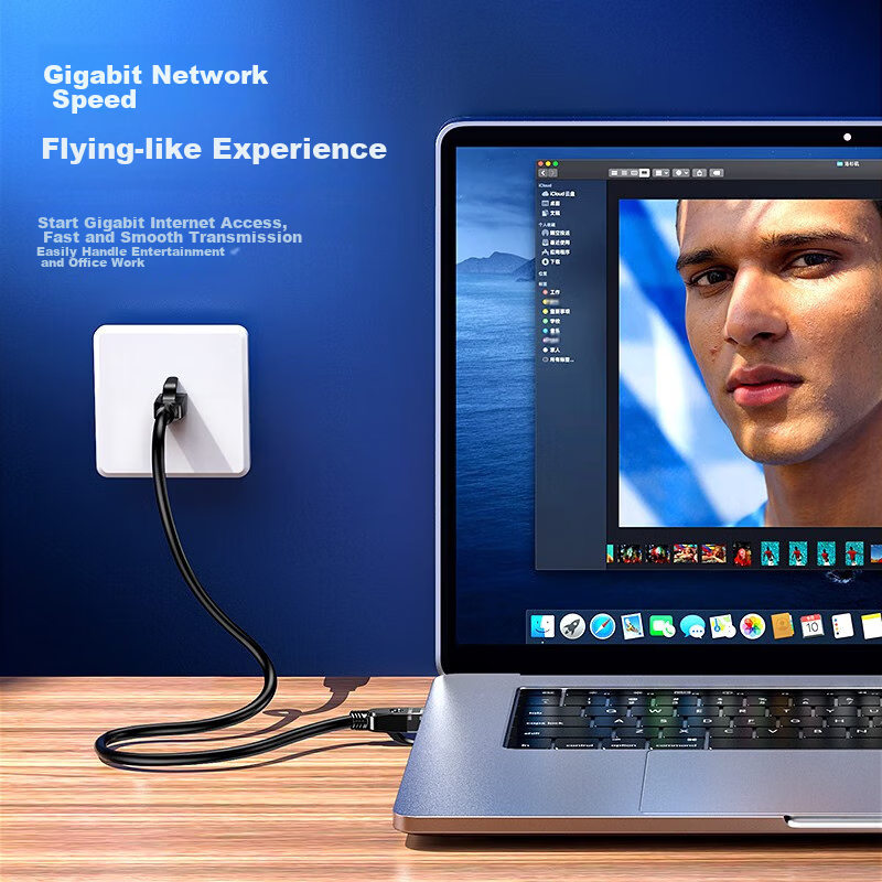 Biaze CAT6 Ethernet Cable, 13 Meters, Gigabit Network Connection Cable, Unshield...