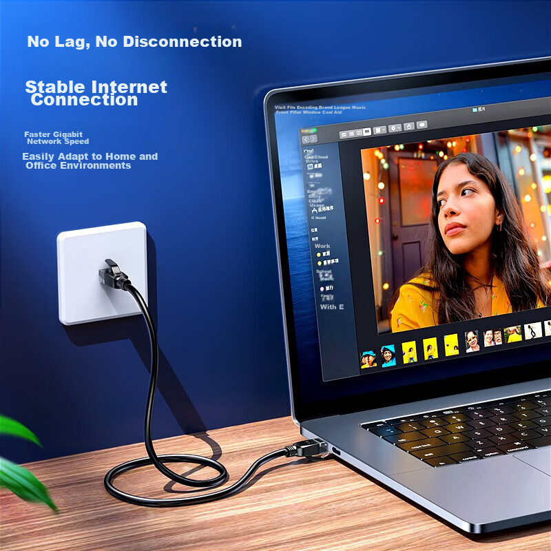 Biaze CAT6 Ethernet Cable, 13 Meters, Gigabit Network Connection Cable, Unshield...