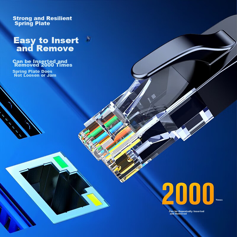 Biaze CAT6 Ethernet Cable, 13 Meters, Gigabit Network Connection Cable, Unshield...