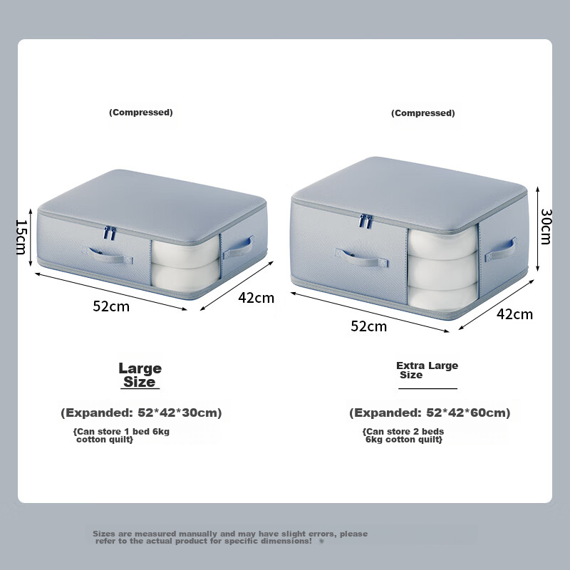 BaiCaoYuan Visual Compression Storage Bag for Down and Silk Quilt Clothing Dustp...