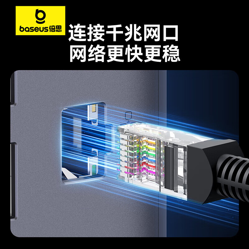 Baseus Desktop Type-C Docking Station Charger with HDMI Dual Video 4K Converter,...