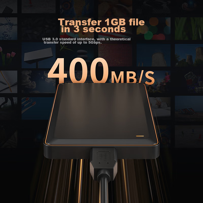 BURLEFRAN External Hard Drive Data Cable, Micro USB 3.0 High-Speed Transfer, Com...