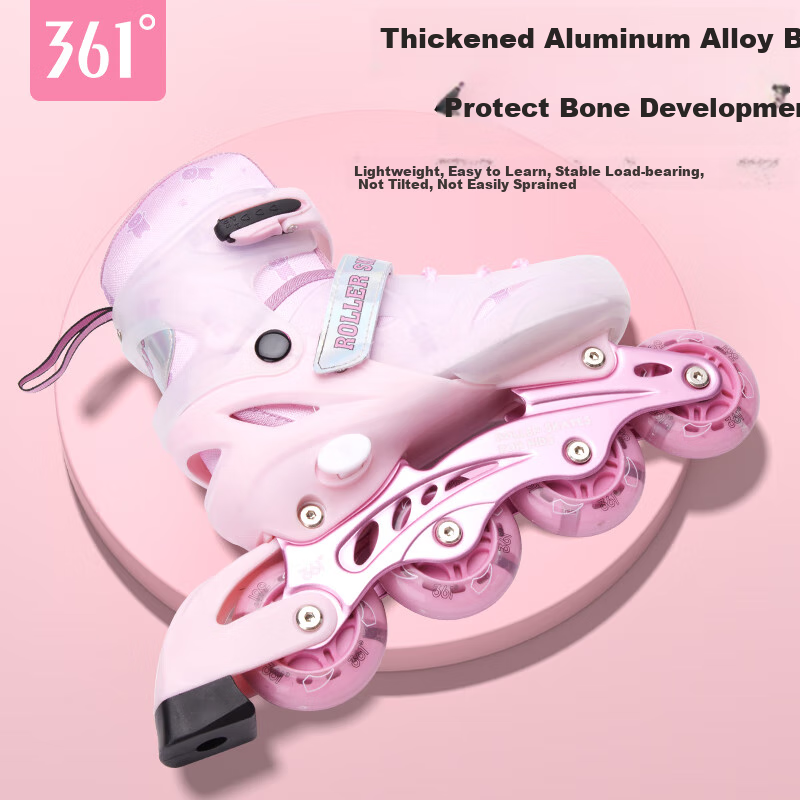 361° Roller Skates for Beginners Children Adults Professional Inline Skates Pink...
