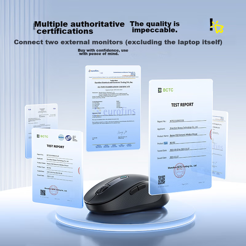 Baseus Wireless Mouse Bluetooth Mouse Compatible with Apple Mac, Huawei Matebook...