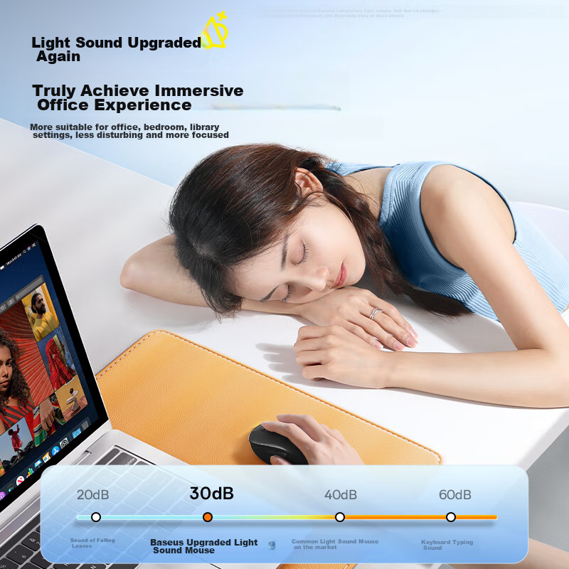 Baseus Wireless Mouse Bluetooth Mouse Compatible with Apple Mac, Huawei Matebook...