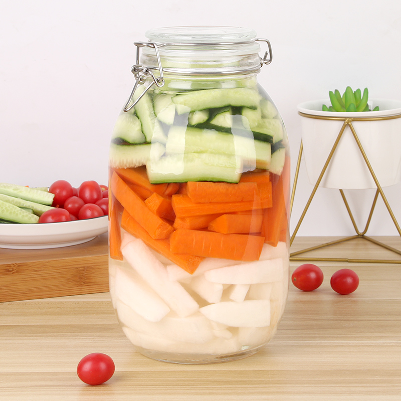 Baijie Glass Sealed Jar, Alcohol Infusion Container, Pickle Jar, Alcohol Ferment...