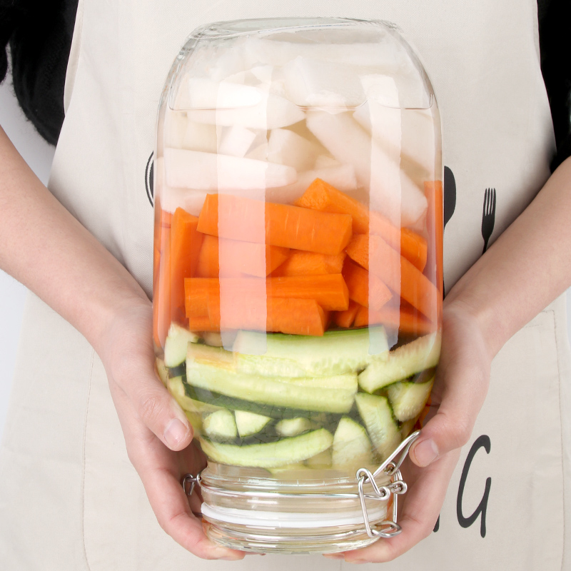 Baijie Glass Sealed Jar, Alcohol Infusion Container, Pickle Jar, Alcohol Ferment...