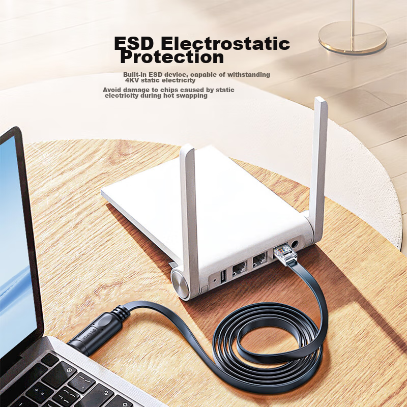 Biaze Console Debug Cable, 3 Meters, USB to RJ45 Control Cable, Configuration Ca...