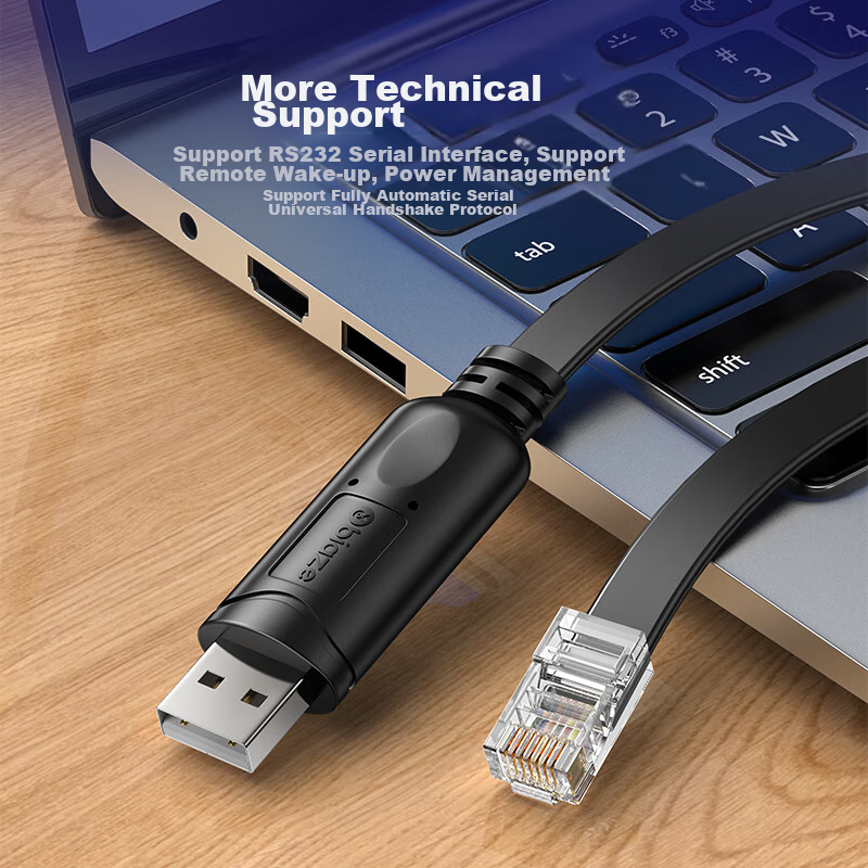 Biaze Console Debug Cable, 3 Meters, USB to RJ45 Control Cable, Configuration Ca...