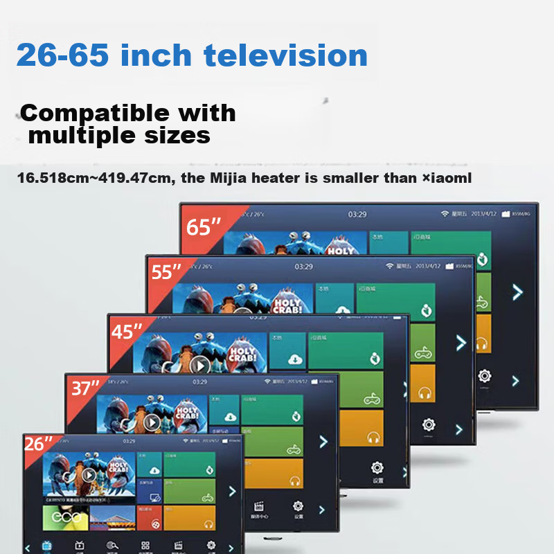 Beishi TV Mount (32-65 Inches), TV Ceiling Hanging Bracket, 360° Rotating Extend...