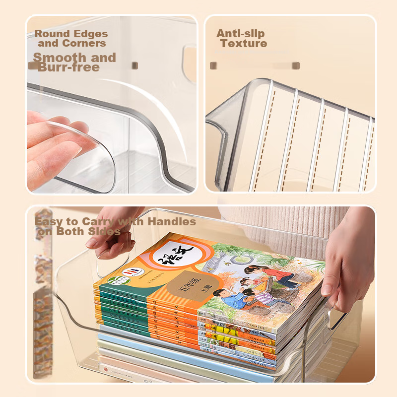 [Super Popular] Shuxing Bookshelf Desktop Storage Box, Acrylic Transparent Large...