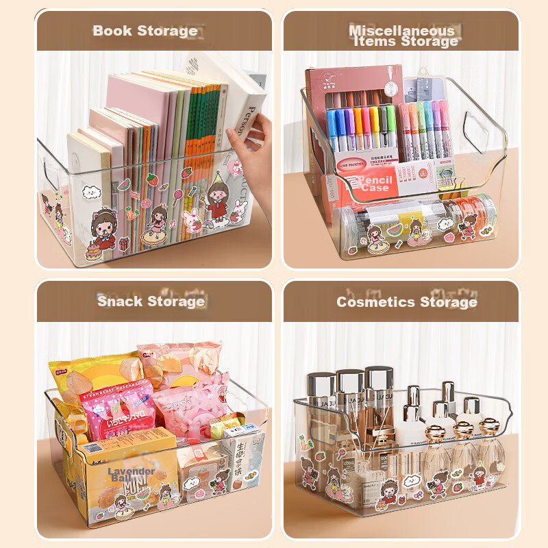 [Super Popular] Shuxing Bookshelf Desktop Storage Box, Acrylic Transparent Large...