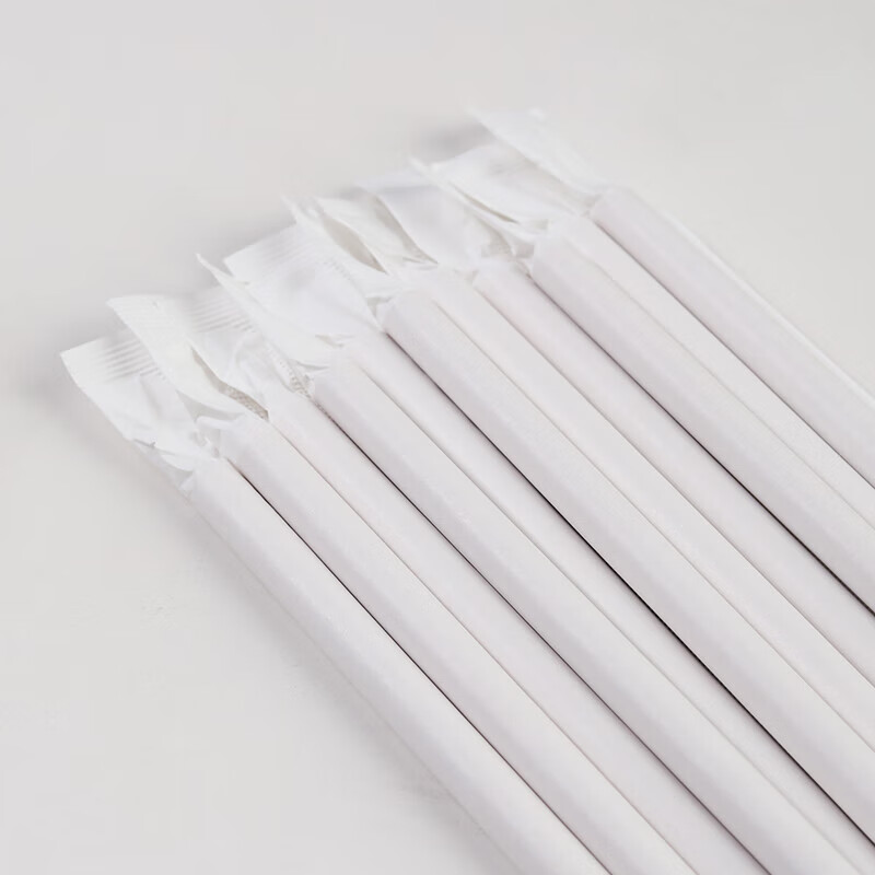 Baijie Disposable Paper Straws, Coffee Stirrers, Milk Tea Straws, Children's Nat...