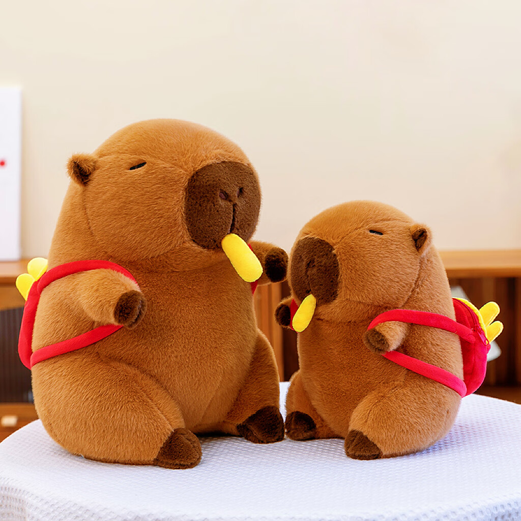 Beshine Capybara Plush Toy Stuffed Animal Birthday Gift Female Backpack Drawstri...